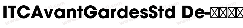 ITCAvantGardesStd De字体转换
